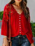 Lace Blusas Summer Top