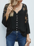 Lace Blusas Summer Top