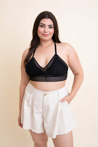 Ribbed Intimate Racerback Bralette Plus