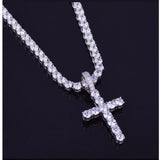 EMPEROR 3MM Tennis CZ Cross Jewelry| 912721