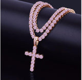 EMPEROR 3MM Tennis CZ Cross Jewelry| 912721