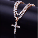 EMPEROR 3MM Tennis CZ Cross Jewelry| 912721