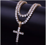 EMPEROR 3MM Tennis CZ Cross Jewelry| 912721