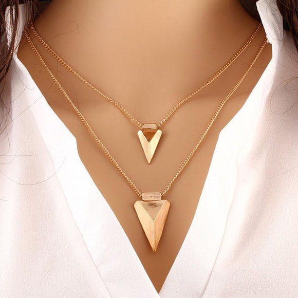 Flawless Women Necklaces Choker Jewelry Two Layer