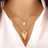 Flawless Women Necklaces Choker Jewelry Two Layer