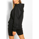 Black Oversized Boyfriend Hoodie