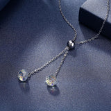 Aurora Borealis Crystal Sterling Silver Accessory Necklace