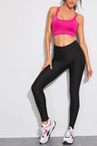 Black Textured Ruched Bum Gym Leggings